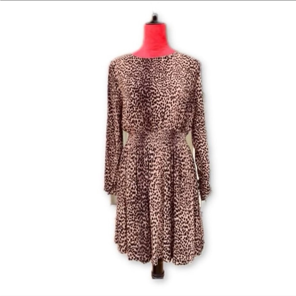 H & M Leopard Long sleeve Fashion Dress